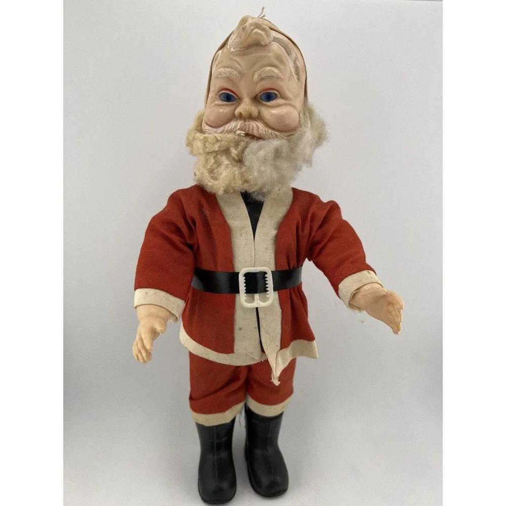 Vintage Home Decorative Christmas Standing Plastic Santa Claus Figure‎ - 12